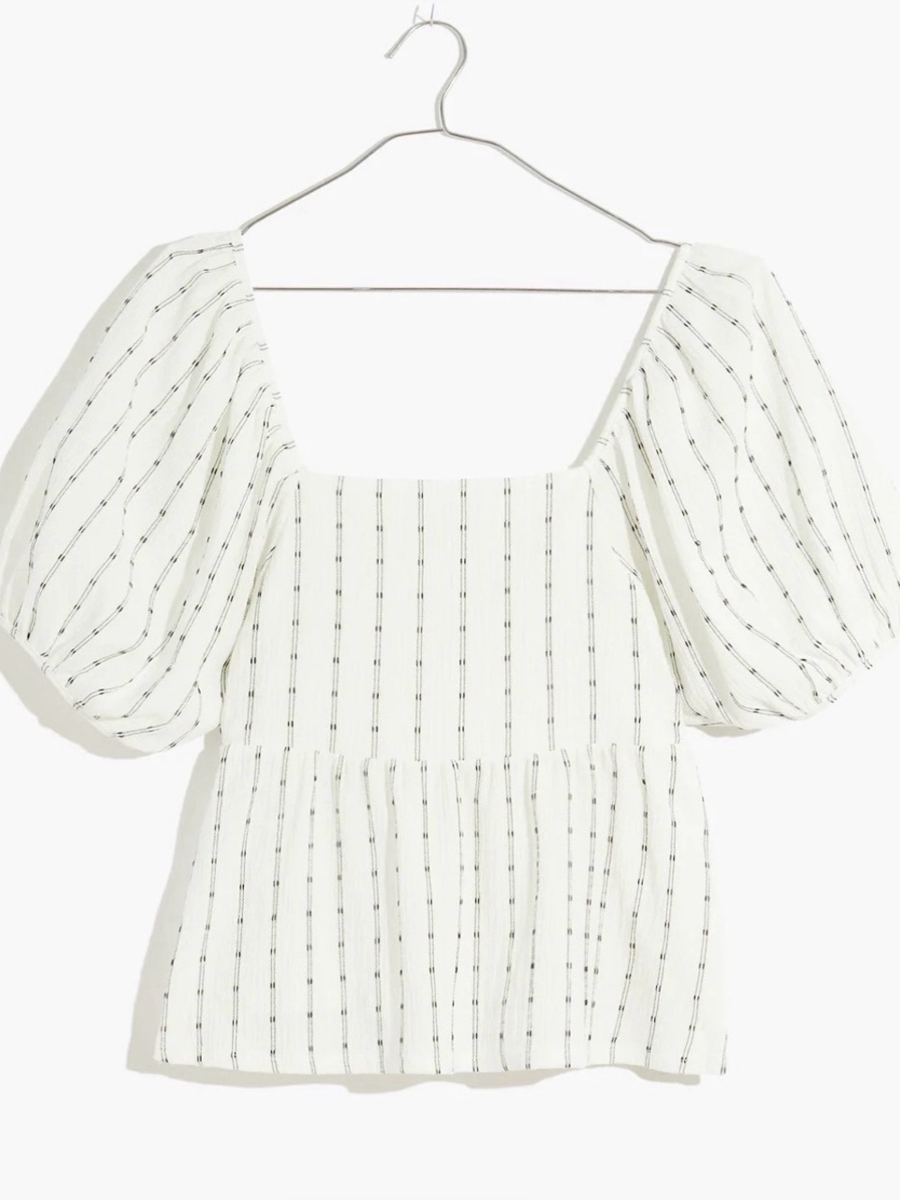 Madewell Puff-Sleeve Empire Top
